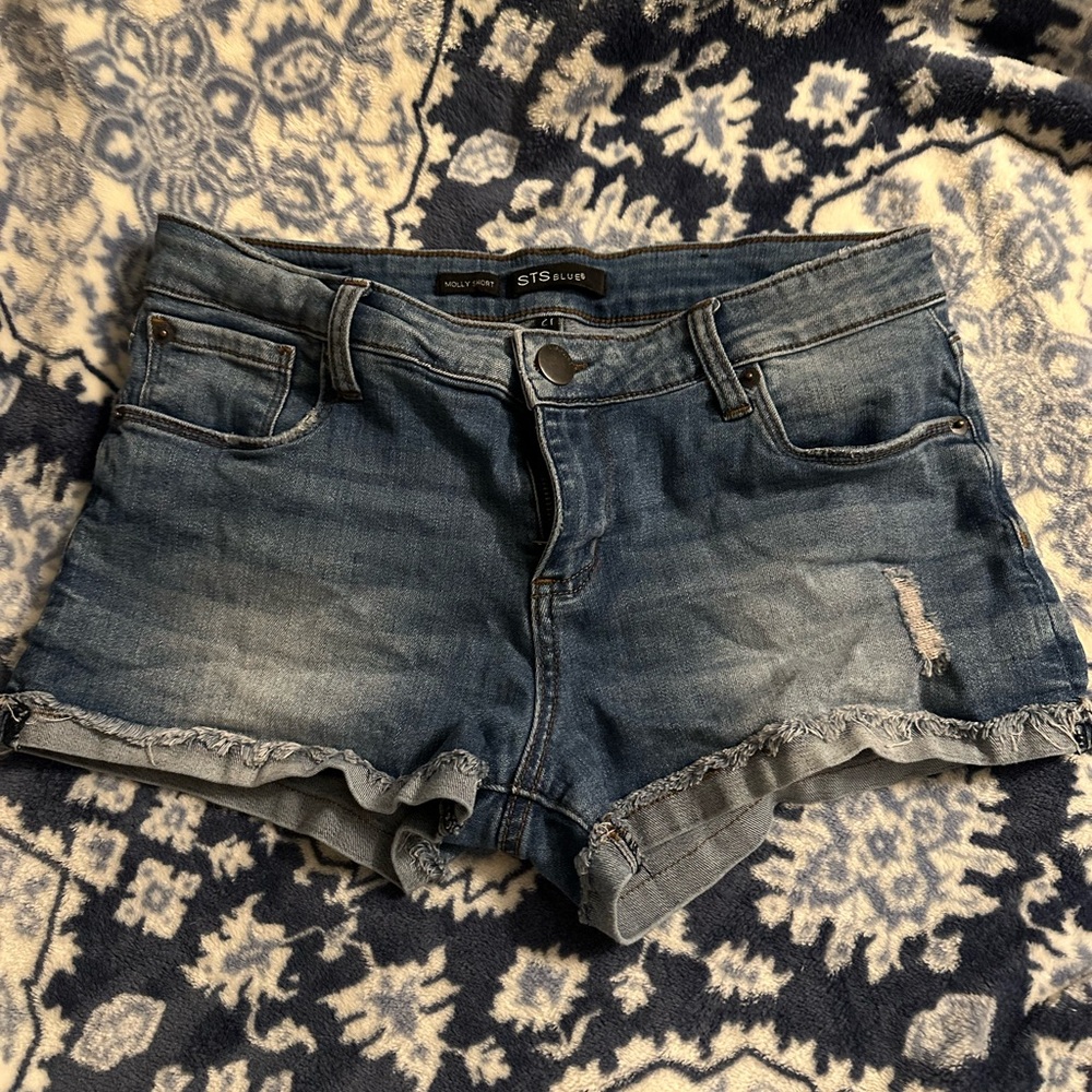 STS Blue Distressed Jean Shorts Blue